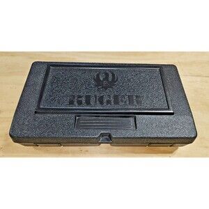 Ruger Black Durable Plastic Hard Case FLAMBEAU for SR-Series Pistol Holds 1 Gun